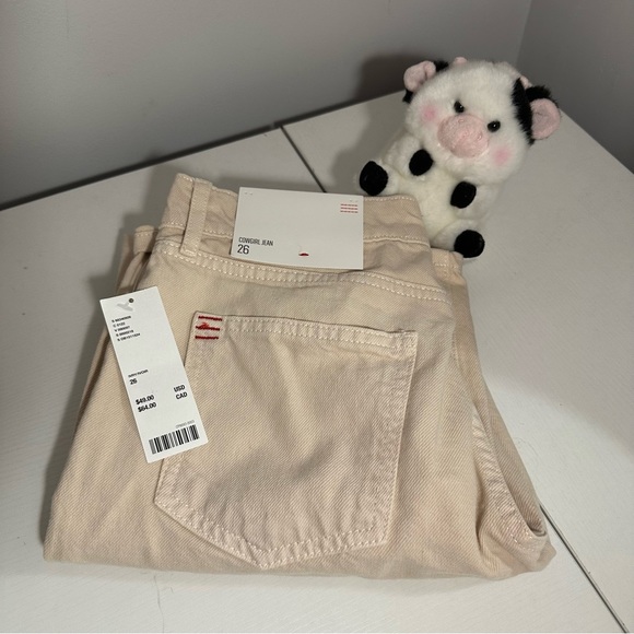 NWT Urban Outfitters Ivory Lowrise Cowgirl Jean Size 26 - Picture 2 of 4